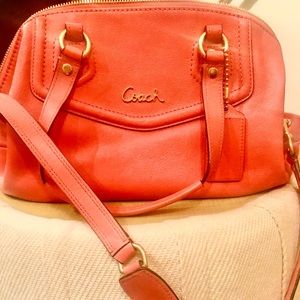 Ashley North South Convertible Leather Satchel